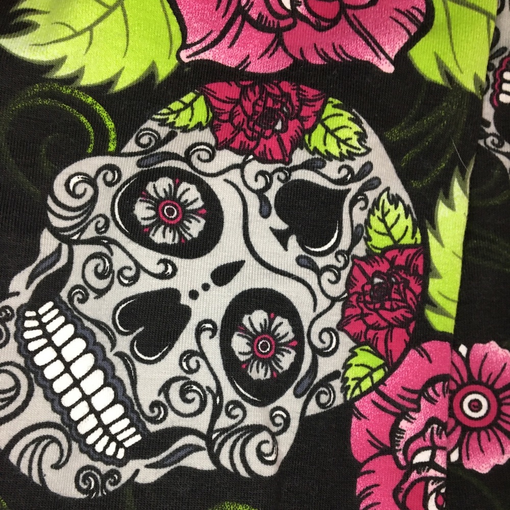 Multicolor Skull Leggings